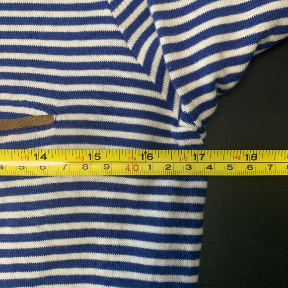 Lauren Ralph Lauren Boat Neck Tee With Suede Trim - Picture 3 of 8